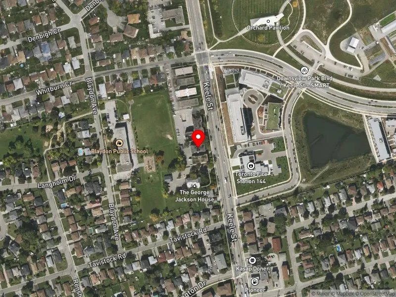 RentSafeTO apartment evaluation satellite view of 2956 KEELE ST in York Centre, Toronto