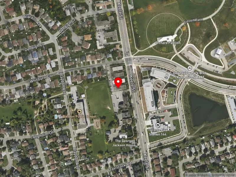 RentSafeTO apartment evaluation satellite view of 2988 KEELE ST in York Centre, Toronto