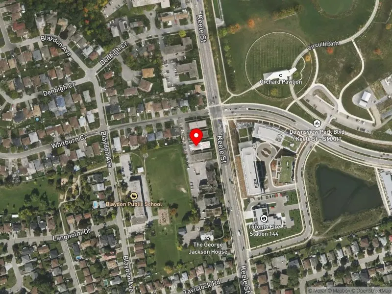 RentSafeTO apartment evaluation satellite view of 2990 KEELE ST in York Centre, Toronto