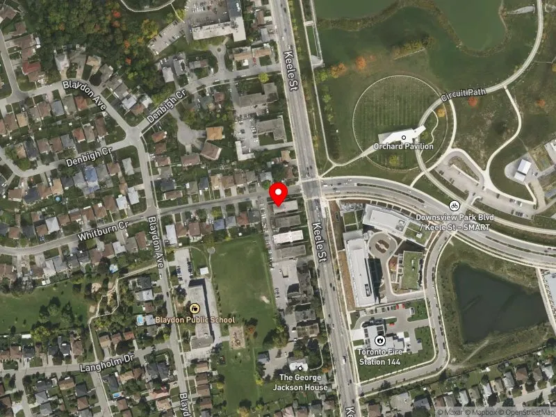 RentSafeTO apartment evaluation satellite view of 2994 KEELE ST in York Centre, Toronto