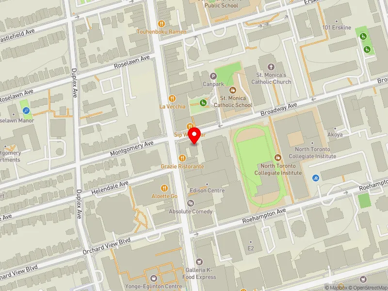 RentSafeTO apartment evaluation map view of 3 BROADWAY AVE in Toronto-St. Paul's, Toronto