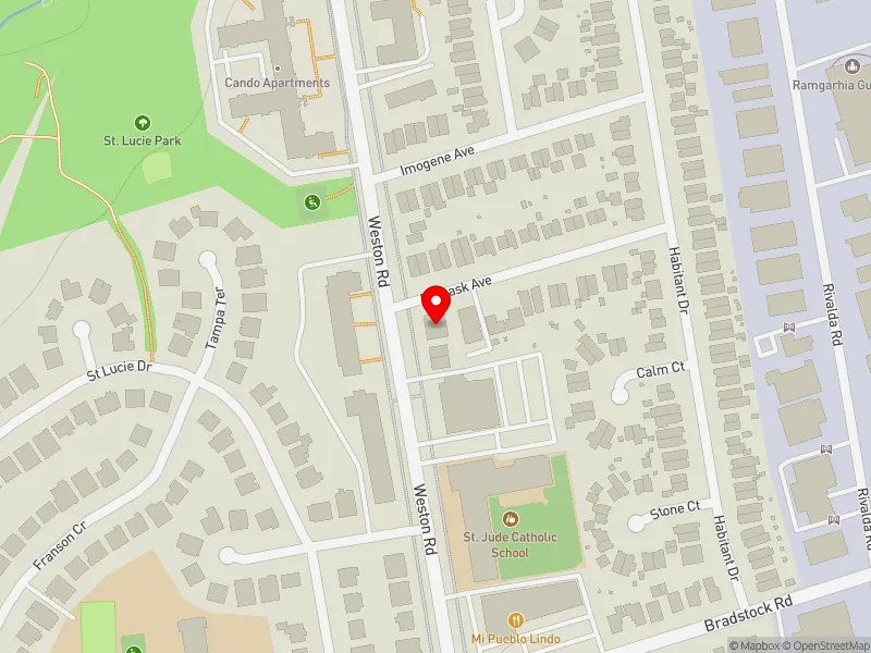 RentSafeTO apartment evaluation map view of 3 DAMASK AVE in Humber River-Black Creek, Toronto