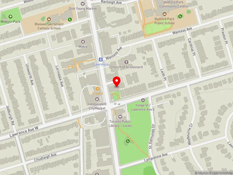 RentSafeTO apartment evaluation map view of 3 DU MAURIER BLVD in Don Valley West, Toronto