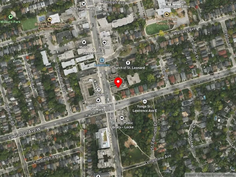 RentSafeTO apartment evaluation satellite view of 3 DU MAURIER BLVD in Don Valley West, Toronto