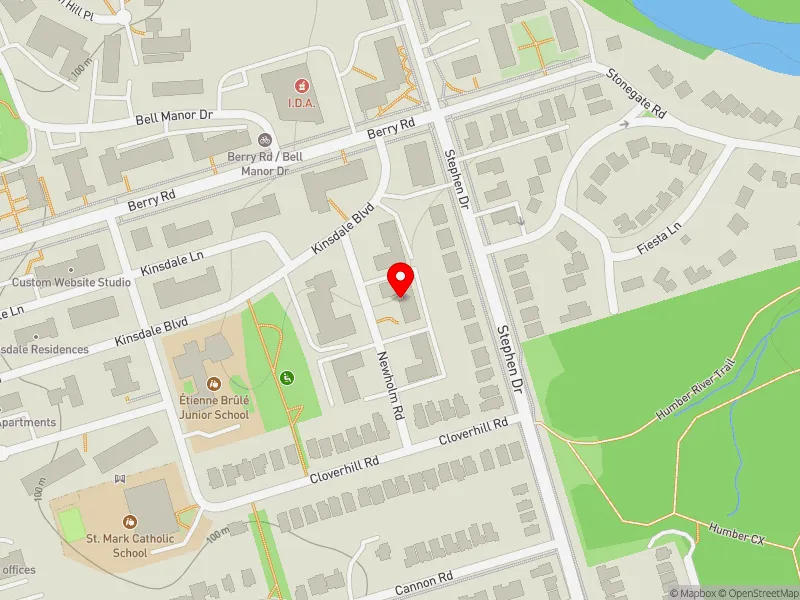 RentSafeTO apartment evaluation map view of 3 NEWHOLM RD in Etobicoke-Lakeshore, Toronto