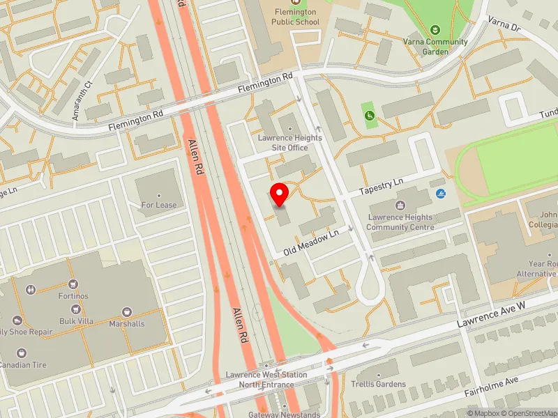 RentSafeTO apartment evaluation map view of 3 OLD MEADOW LANE in Eglinton-Lawrence, Toronto