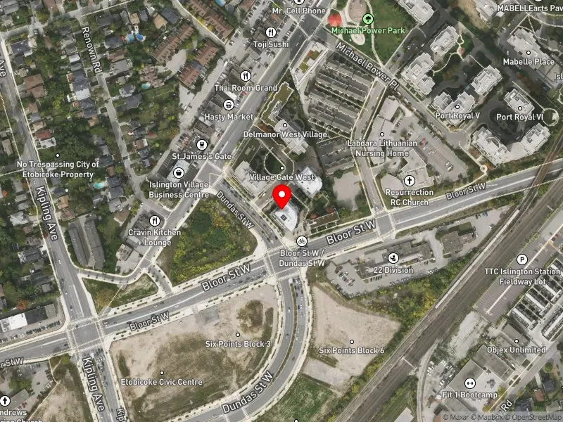 RentSafeTO apartment evaluation satellite view of 3 SUMMERLAND TER in Etobicoke-Lakeshore, Toronto