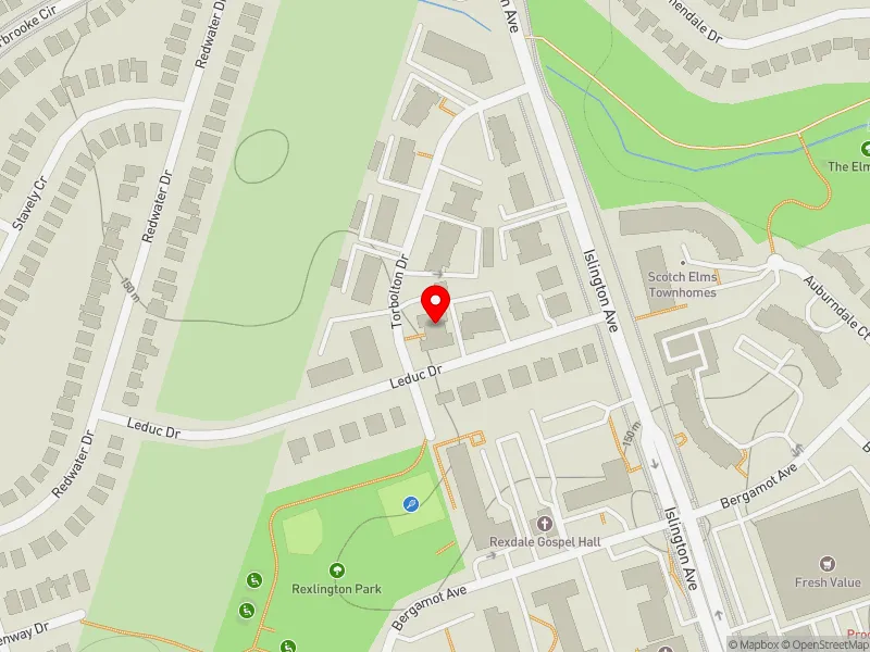 RentSafeTO apartment evaluation map view of 3 TORBOLTON DR in Etobicoke North, Toronto