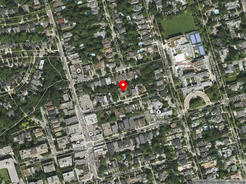 RentSafeTO apartment evaluation satellite view of 30 THELMA AVE in Toronto-St. Paul's, Toronto