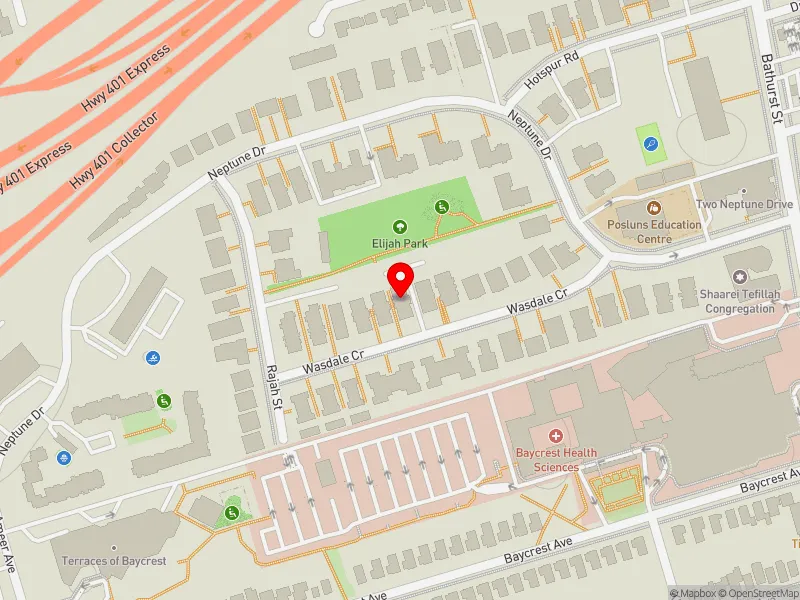 RentSafeTO apartment evaluation map view of 30 WASDALE CRES in Eglinton-Lawrence, Toronto