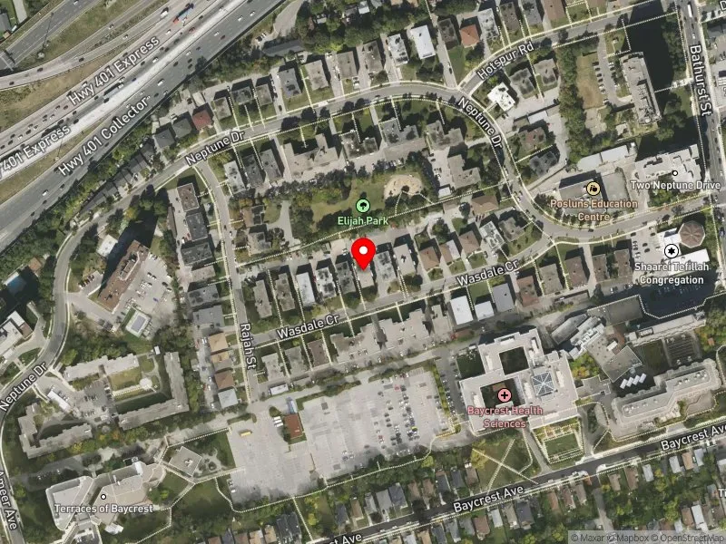 RentSafeTO apartment evaluation satellite view of 30 WASDALE CRES in Eglinton-Lawrence, Toronto