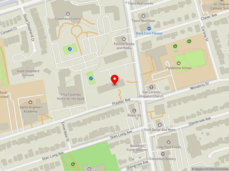 RentSafeTO apartment evaluation map view of 3000 DUFFERIN ST in Eglinton-Lawrence, Toronto