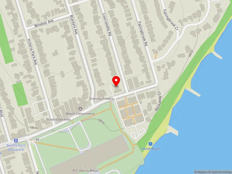 RentSafeTO apartment evaluation map view of 3000 QUEEN ST E in Scarborough Southwest, Toronto