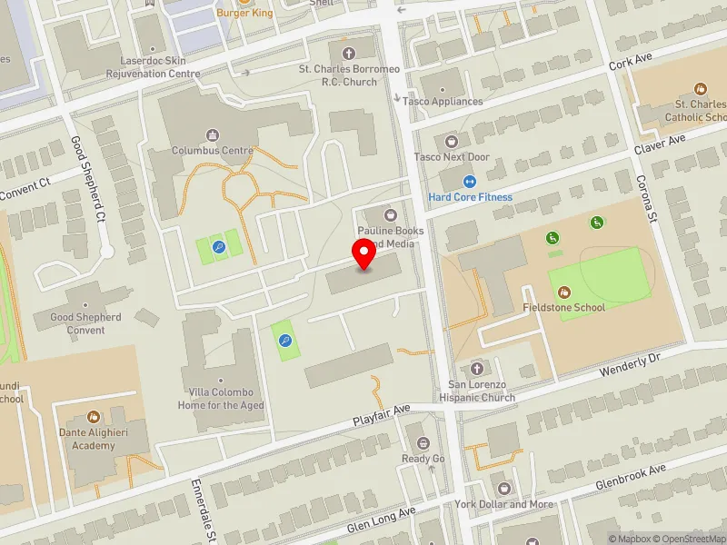 RentSafeTO apartment evaluation map view of 3010 DUFFERIN ST in Eglinton-Lawrence, Toronto