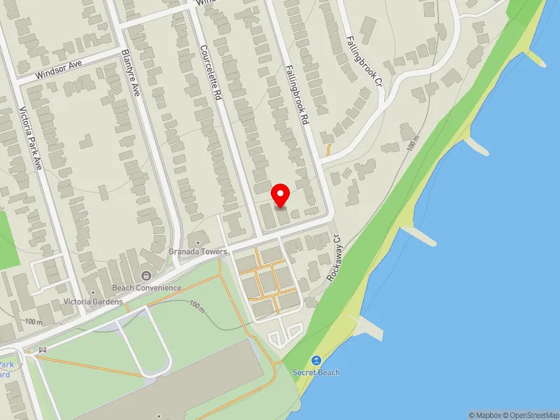 RentSafeTO apartment evaluation map view of 3010 QUEEN ST E in Scarborough Southwest, Toronto