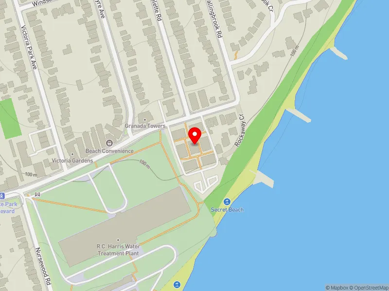 RentSafeTO apartment evaluation map view of 3015 D QUEEN ST E in Scarborough Southwest, Toronto