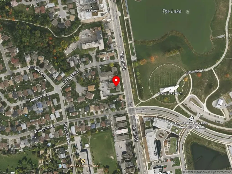 RentSafeTO apartment evaluation satellite view of 3018 KEELE ST in York Centre, Toronto