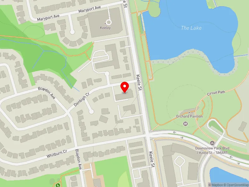 RentSafeTO apartment evaluation map view of 3020 KEELE ST in York Centre, Toronto