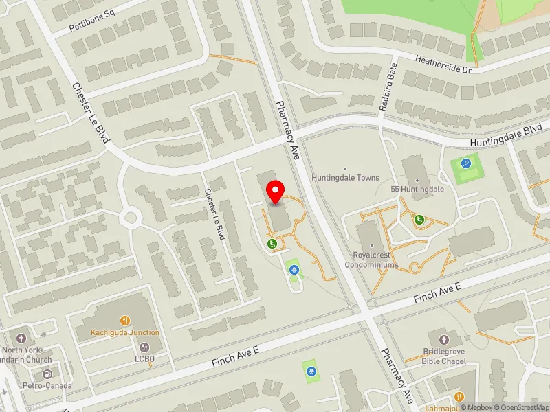 RentSafeTO apartment evaluation map view of 3050 PHARMACY AVE in Scarborough-Agincourt, Toronto