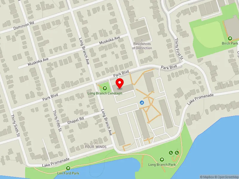 RentSafeTO apartment evaluation map view of 31 PARK BLVD in Etobicoke-Lakeshore, Toronto