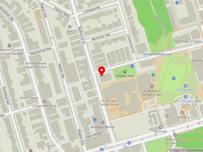 RentSafeTO apartment evaluation map view of 31 TICHESTER RD in Toronto-St. Paul's, Toronto