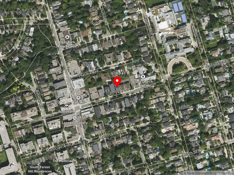 RentSafeTO apartment evaluation satellite view of 310 LONSDALE RD in Toronto-St. Paul's, Toronto