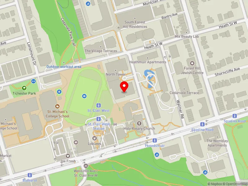 RentSafeTO apartment evaluation map view of 310 TWEEDSMUIR AVE in Toronto-St. Paul's, Toronto