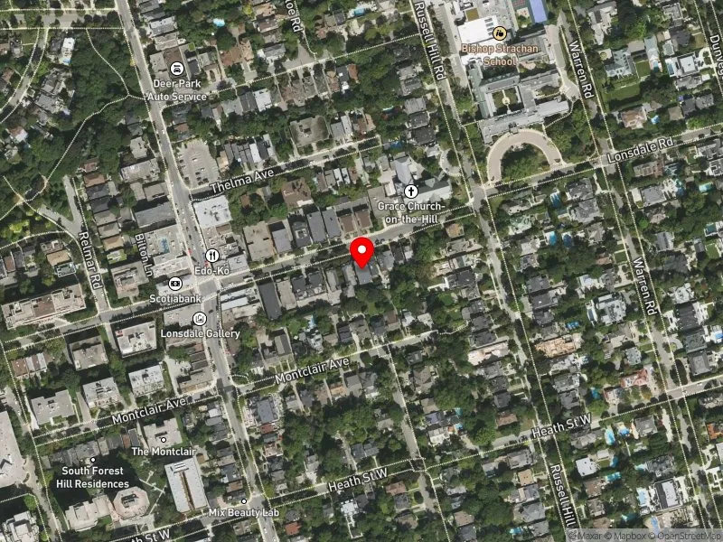 RentSafeTO apartment evaluation satellite view of 311 LONSDALE RD in Toronto-St. Paul's, Toronto