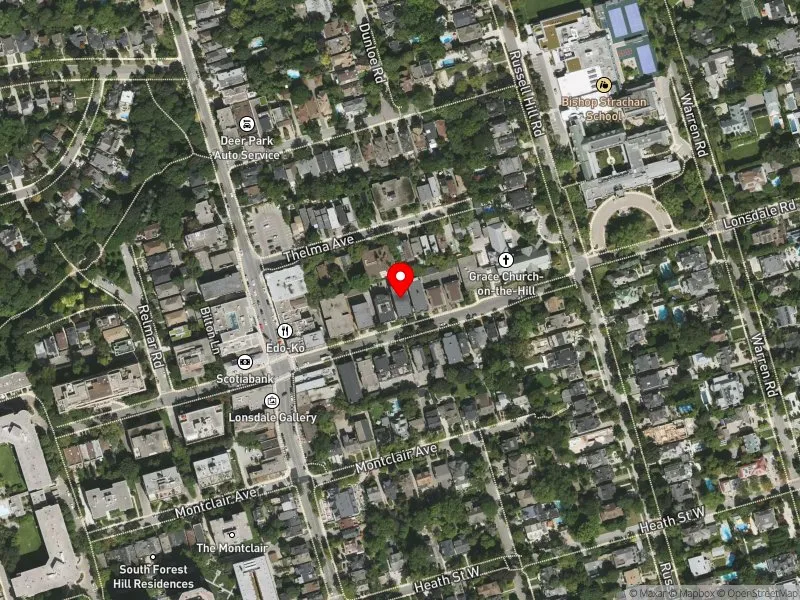 RentSafeTO apartment evaluation satellite view of 312 LONSDALE RD in Toronto-St. Paul's, Toronto