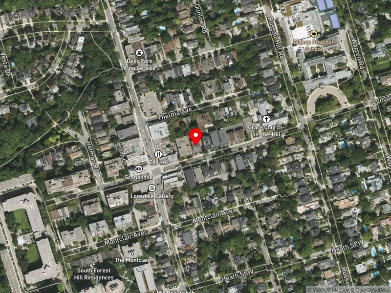 RentSafeTO apartment evaluation satellite view of 316 LONSDALE RD in Toronto-St. Paul's, Toronto