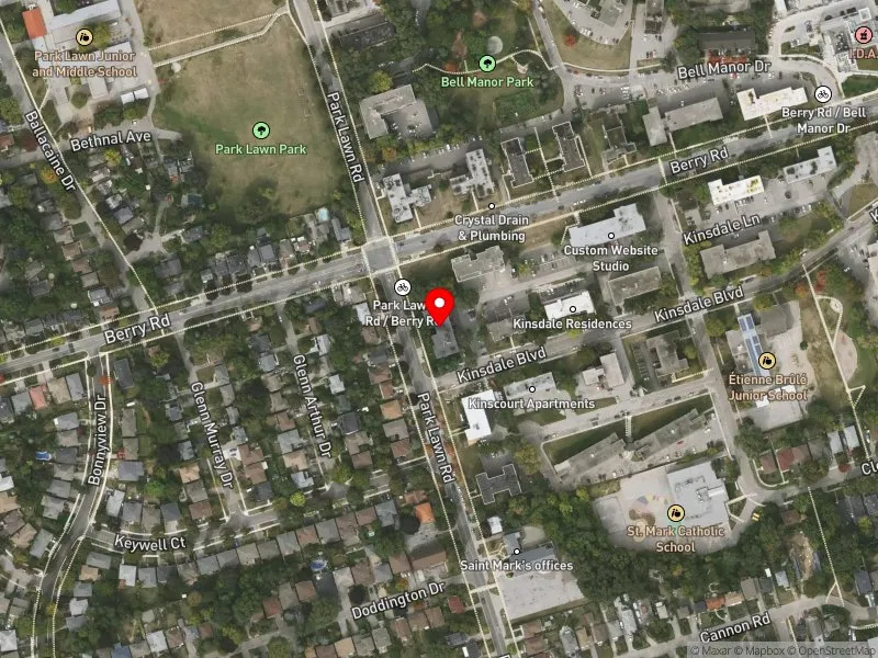 RentSafeTO apartment evaluation satellite view of 317 PARK LAWN RD in Etobicoke-Lakeshore, Toronto