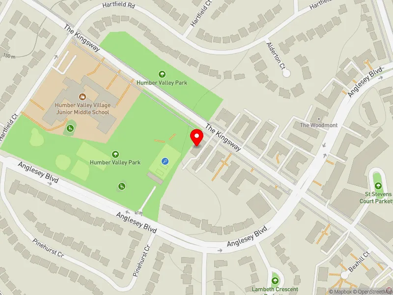 RentSafeTO apartment evaluation map view of 318 THE KINGSWAY in Etobicoke Centre, Toronto