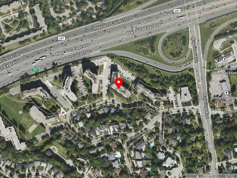 RentSafeTO apartment evaluation satellite view of 32 CARLUKE CRES in Don Valley West, Toronto