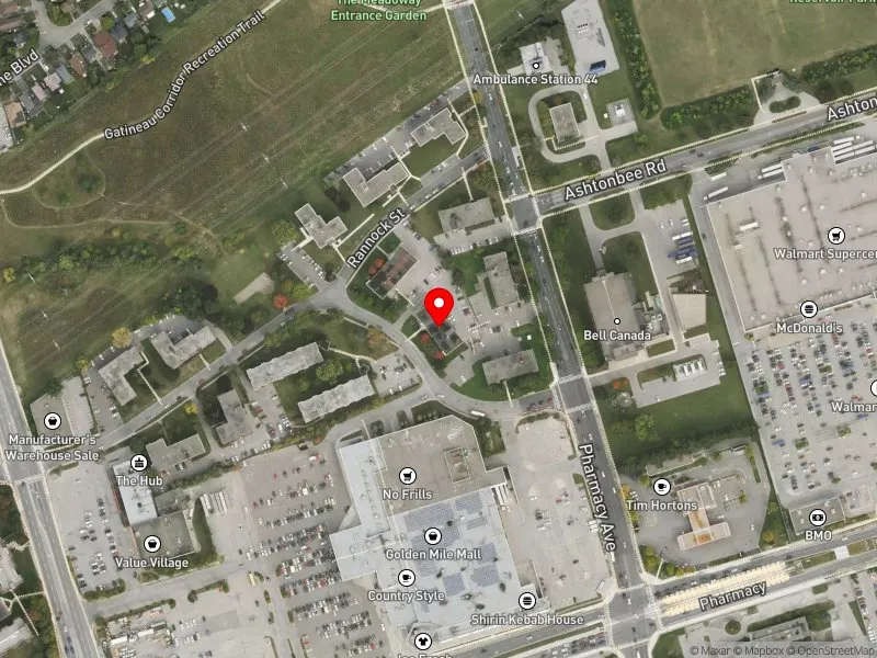 RentSafeTO apartment evaluation satellite view of 32 CRAIGTON DR in Scarborough Centre, Toronto