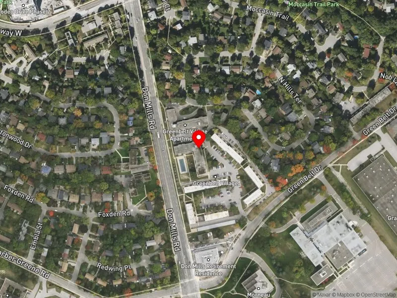 RentSafeTO apartment evaluation satellite view of 32 THE HEIGHTS DR in Don Valley East, Toronto