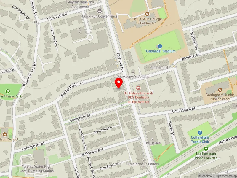 RentSafeTO apartment evaluation map view of 320 AVENUE RD in Toronto-St. Paul's, Toronto