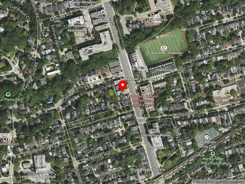 RentSafeTO apartment evaluation satellite view of 320 AVENUE RD in Toronto-St. Paul's, Toronto