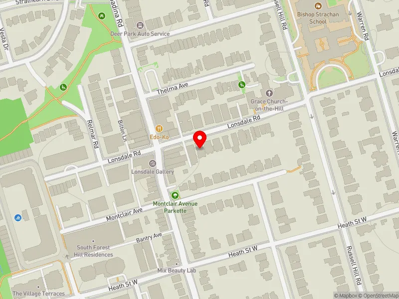 RentSafeTO apartment evaluation map view of 321 LONSDALE RD in Toronto-St. Paul's, Toronto