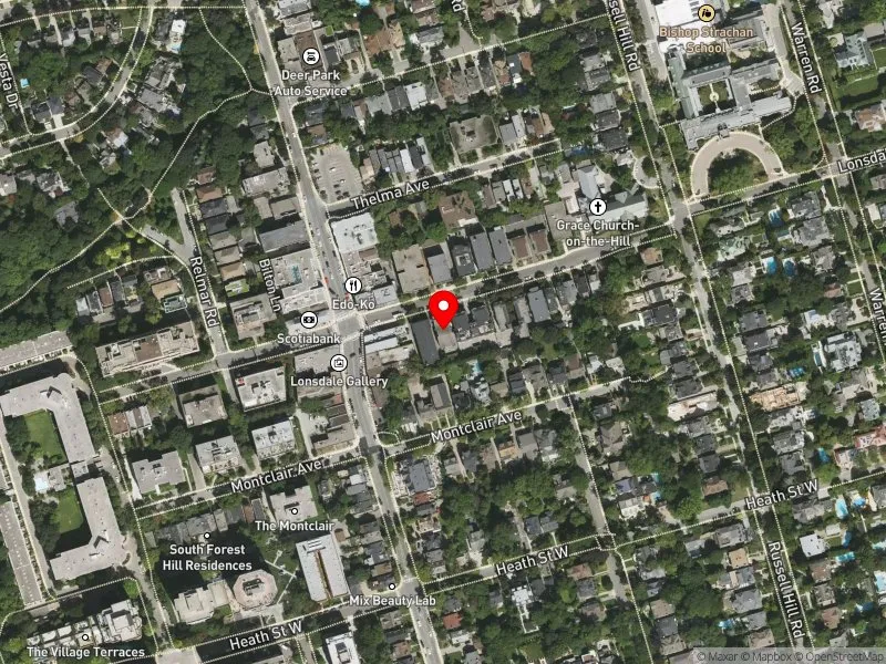 RentSafeTO apartment evaluation satellite view of 321 LONSDALE RD in Toronto-St. Paul's, Toronto