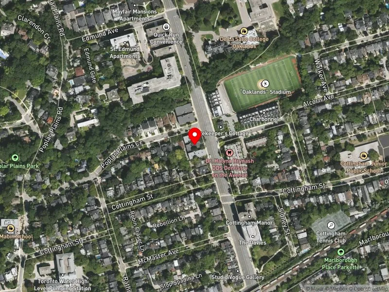 RentSafeTO apartment evaluation satellite view of 326 AVENUE RD in Toronto-St. Paul's, Toronto