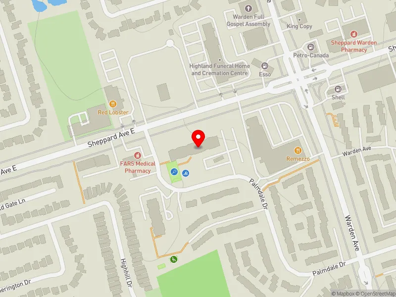 RentSafeTO apartment evaluation map view of 3275 SHEPPARD AVE E in Scarborough-Agincourt, Toronto