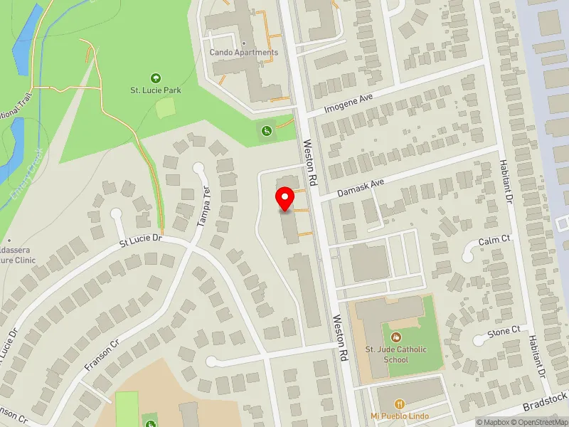 RentSafeTO apartment evaluation map view of 3286 WESTON RD in Humber River-Black Creek, Toronto
