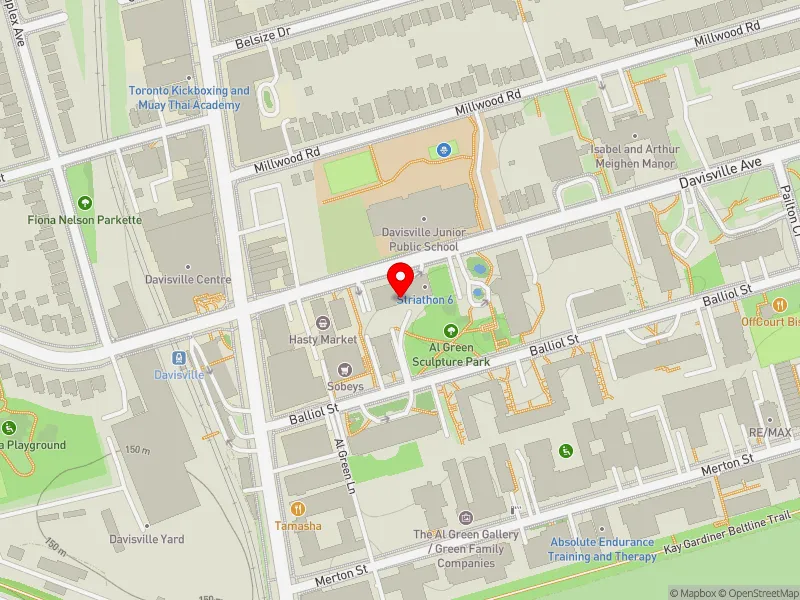RentSafeTO apartment evaluation map view of 33 DAVISVILLE AVE in Toronto-St. Paul's, Toronto
