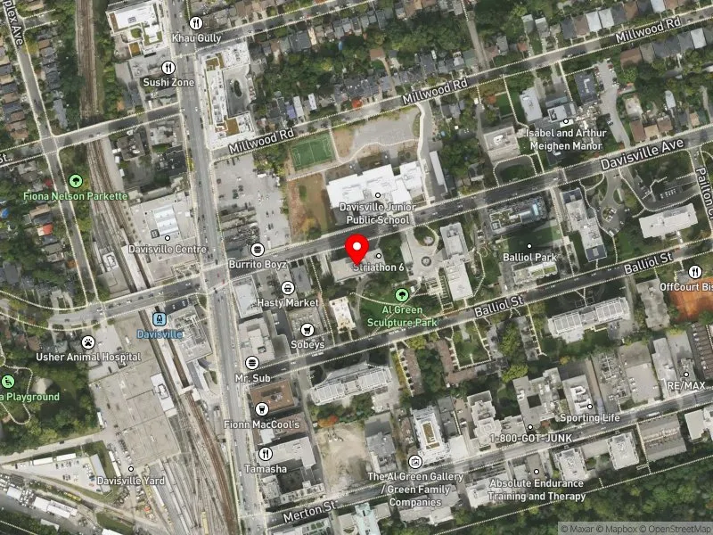 RentSafeTO apartment evaluation satellite view of 33 DAVISVILLE AVE in Toronto-St. Paul's, Toronto