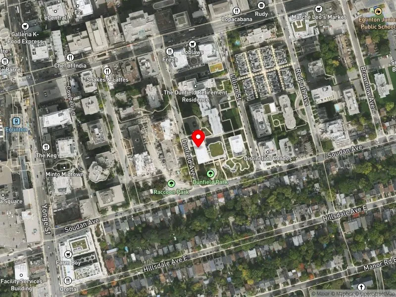 RentSafeTO apartment evaluation satellite view of 33 DUNFIELD AVE in Toronto-St. Paul's, Toronto