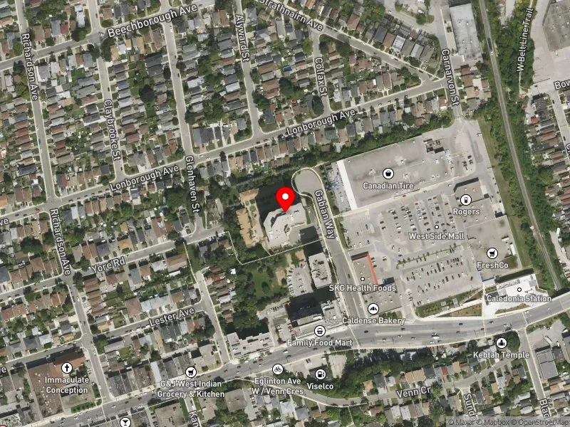 RentSafeTO apartment evaluation satellite view of 33 GABIAN WAY in York South-Weston, Toronto