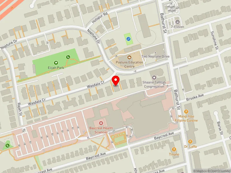 RentSafeTO apartment evaluation map view of 33 WASDALE CRES in Eglinton-Lawrence, Toronto