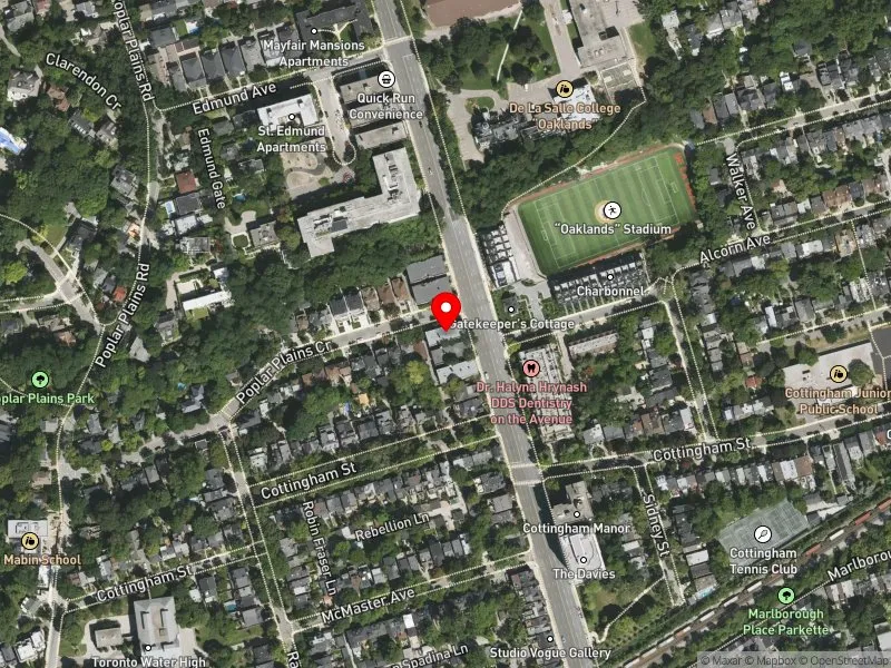 RentSafeTO apartment evaluation satellite view of 330 AVENUE RD in Toronto-St. Paul's, Toronto