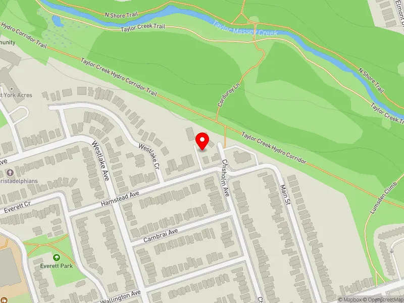 RentSafeTO apartment evaluation map view of 330 CHISHOLM AVE in Beaches-East York, Toronto