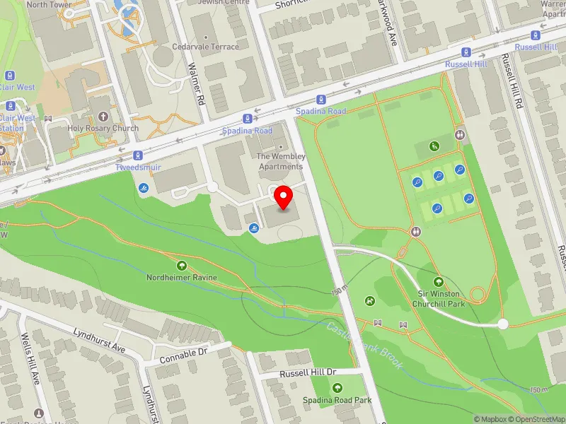 RentSafeTO apartment evaluation map view of 330 SPADINA RD in Toronto-St. Paul's, Toronto